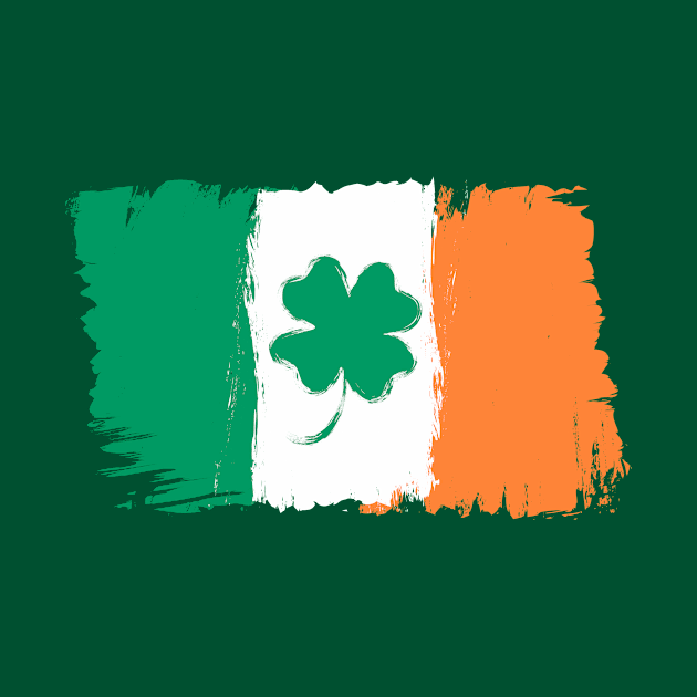 Irish flag and clover by Sir13