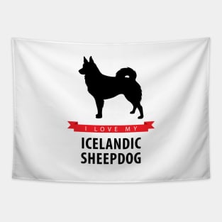 I Love My Icelandic Sheepdog Tapestry