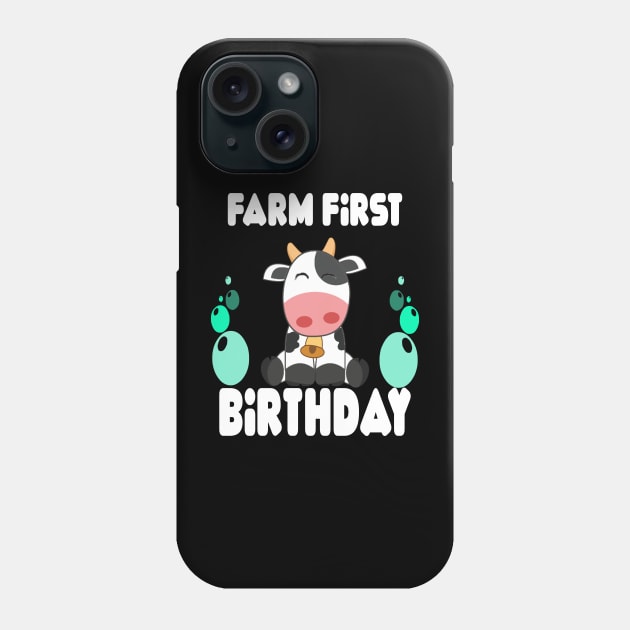 Holy cow l'm one birthday girl Phone Case by Darwish