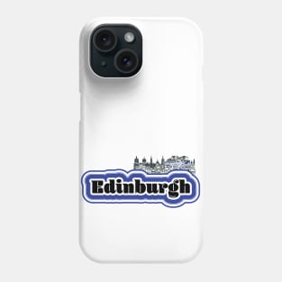 Edinburgh, Scotland Cityscape Skyline Phone Case