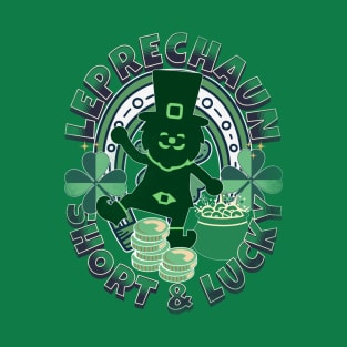 Funny Leprechauns - Short & Lucky - St. Patricks Parades T-Shirt