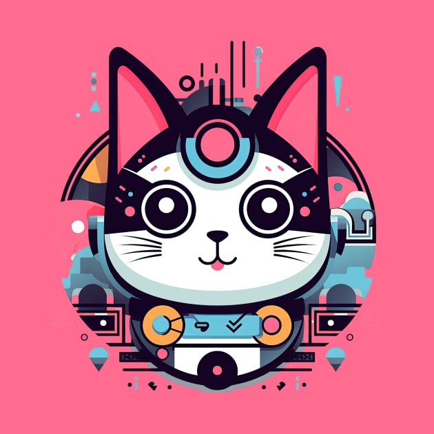 cute cat cartoon by HeyDesignCo