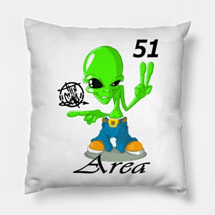 Alien area 51 Pillow