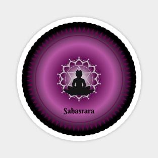 Sahasrara, Crown Chakra. Meditative, Mindfulness. Magnet