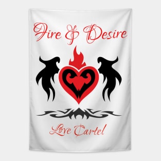 Fire & Desire - Love Cartel Tapestry