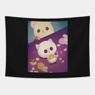 bee and puppycat Tapestry