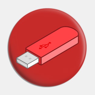 Red Usb Pin