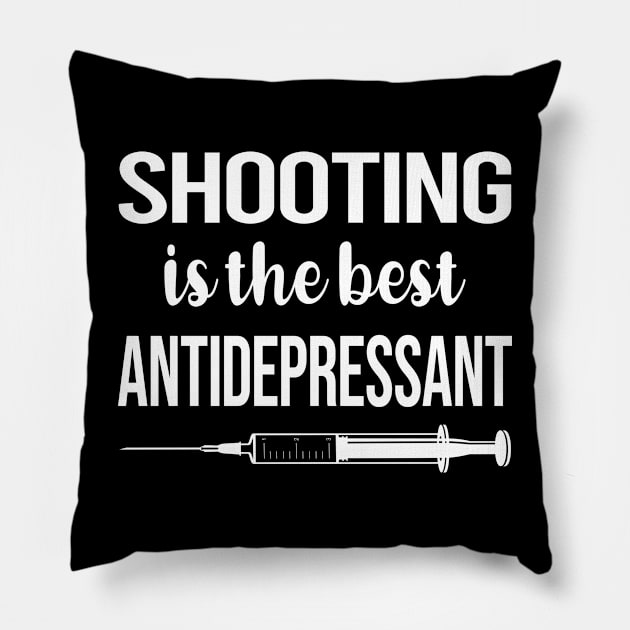 Antidepressant Shooting Pillow by symptomovertake