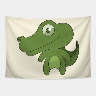 Happy crocodile Tapestry