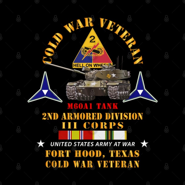 Cold War Vet - 2nd Armored Division - Ft Hood, TX  - M60A1 Tank w COLD SVC by twix123844