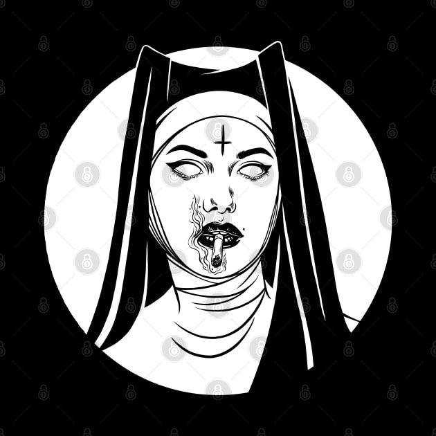 Satanic Nun. Bad Nun by OccultOmaStore