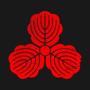 Samurai Family Crests - Shima - Red T-Shirt