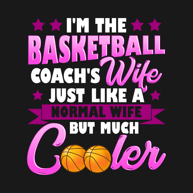 Basketball Coach's Wife Women Funny Gift Design by Dr_Squirrel