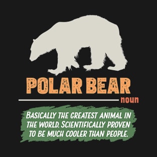 Funny Polar Bear Definition T-Shirt