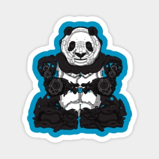 Mecha Panda Meditating Magnet