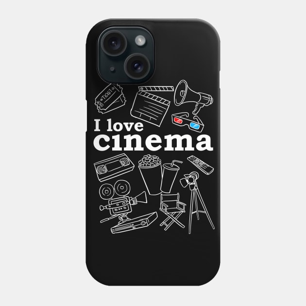 I love Cinema Phone Case by albertocubatas