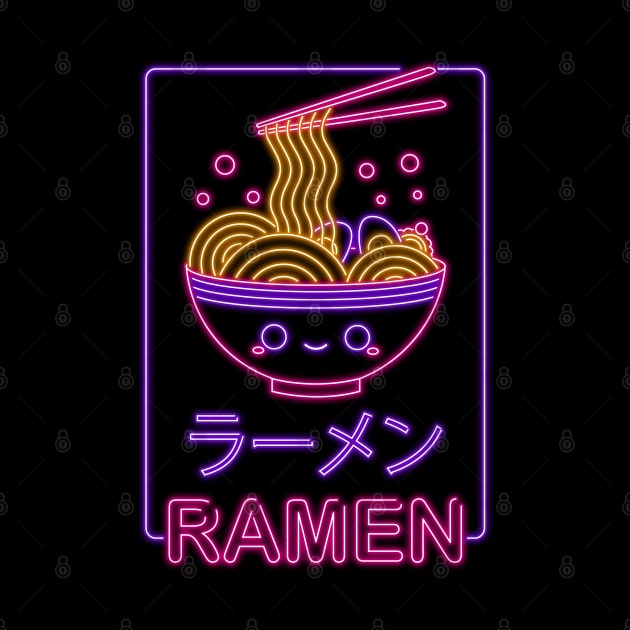 Neon Ramen by Donnie