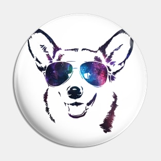 Galaxy Corgi's Sunglasses Pin