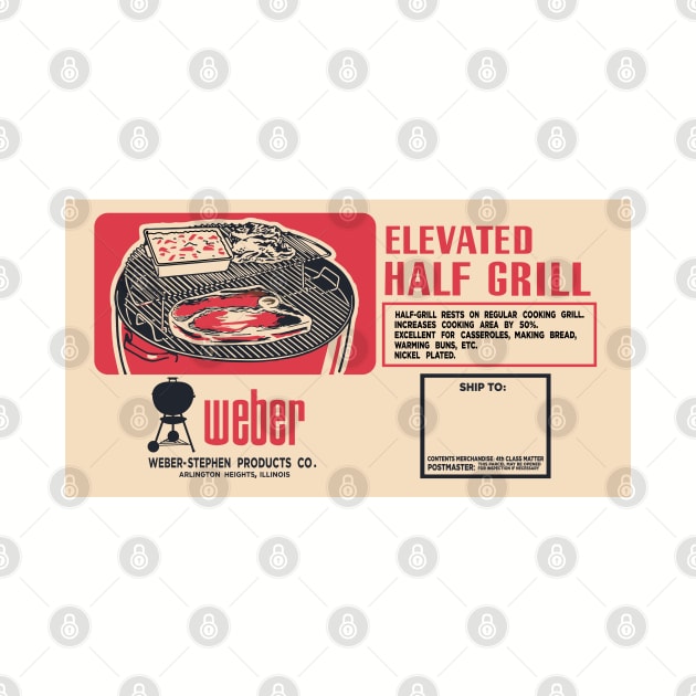 Vintage Weber Elevated half Grill by zavod44