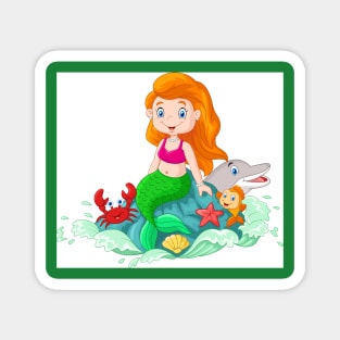 Cute Mermaids Magnet