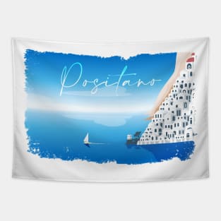 A Minimal Positano Day Tapestry