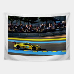 Chevrolet Corvette C8.R 24 Hours of Le Mans 2022 Tapestry