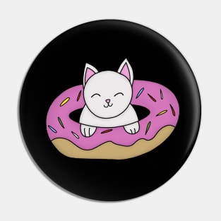 Cat and Donut Pin