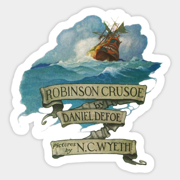 Robinson Crusoe Daniel Defoe Vintage Book Cover Robinson Crusoe