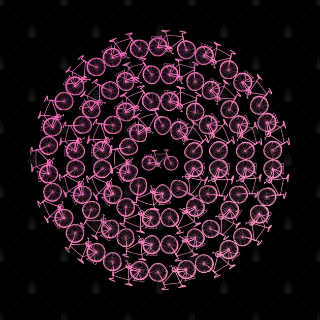 Bicycle Circle Pink Bike by ShirtsShirtsndmoreShirts