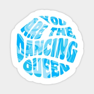 Dancing Queen Blue Marble Magnet