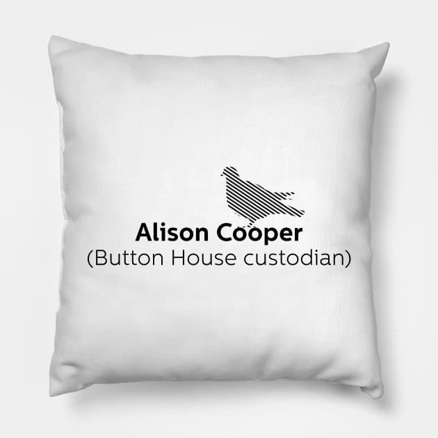 Alison Cooper - Ghosts Pillow by DAFTFISH