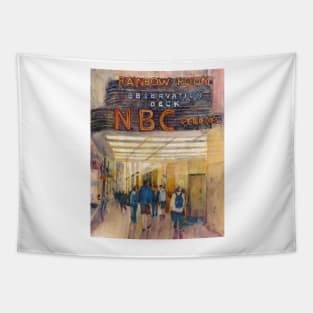 Rainbow Room Observation Deck NBC Studios Tapestry