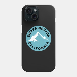 Sierra Nevada California - Sierra Nevada Ski Snowboard Mountain California Yosemite Travel Phone Case