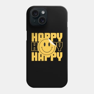 Spread Joy with Our Happy Smiley T-Shirt - Embrace Positivity Everywhere Phone Case