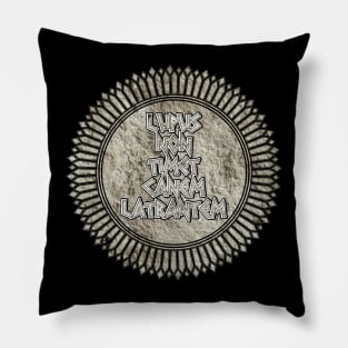 Lupus Non Timet Canem Latrantem (A Wolf Is Not Afraid Of A Barking Dog) Pillow