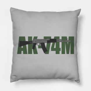 AK-74 Modernized ( Kalashnikov assault rifle) Color version Pillow