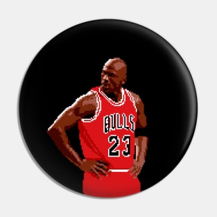 Michael Jordan Pixel Look Pin