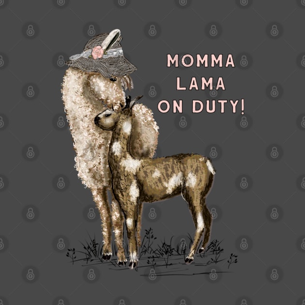 Momma Lama on Duty! by Salzanos