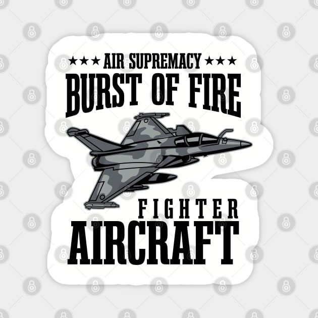 BURST OF FIRE JET FIGHTER Magnet by beanbeardy