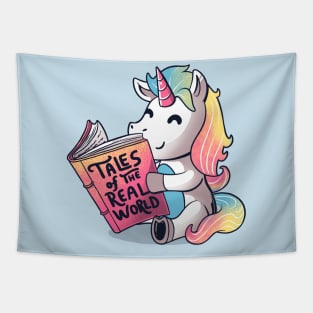 Tales of the Real World Funny Unicorn Tapestry