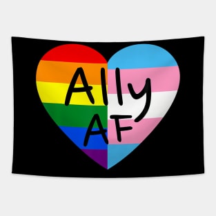 Ally AF LGBTQ Flag Gay Pride Equality Trans Lesbian Queer Tapestry