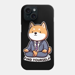 Find Yourself Shiba Inu Phone Case