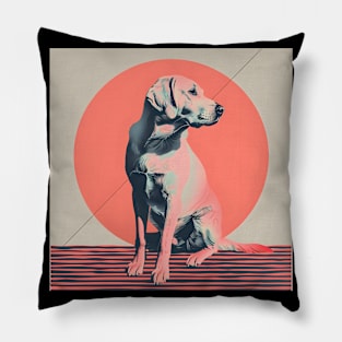 Labrador Retriever in 80's Pillow