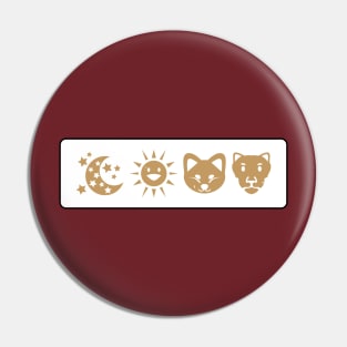 Mamamoo Moon Sun Puppy Lion Icon Pin