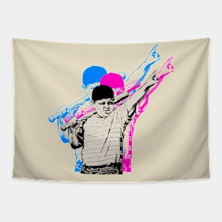 The Sandlot Double Exposure Tapestry