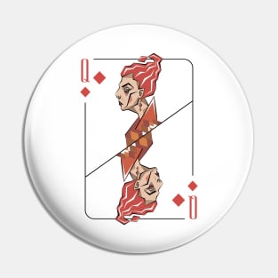 The Queen of diamonds Pin