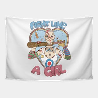 Fight Like A Tank Tapestry