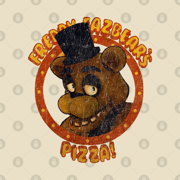 Retro Vintage reddy Fazbear's Pizza 1983 by GekNdangSugih