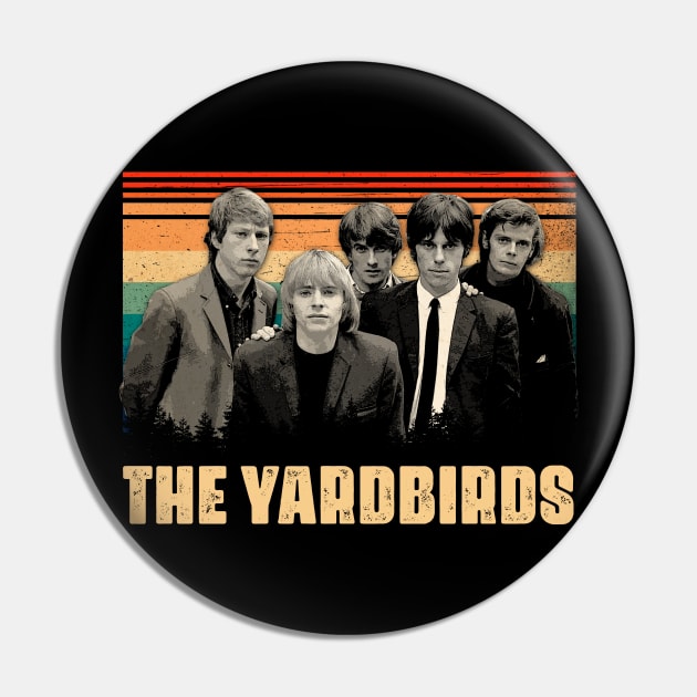 Yardbirds Journey Embrace the Influential Music Evolution and Rock 'n' Roll Innovations of the Band on a Tee Pin by Irwin Bradtke