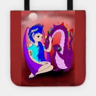 Onyx fairy and dragon friend Tote